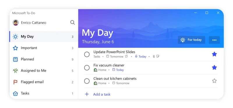 Microsoft To Do is a to-do list app