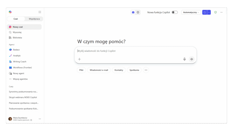 Stary wygląd Copilot
