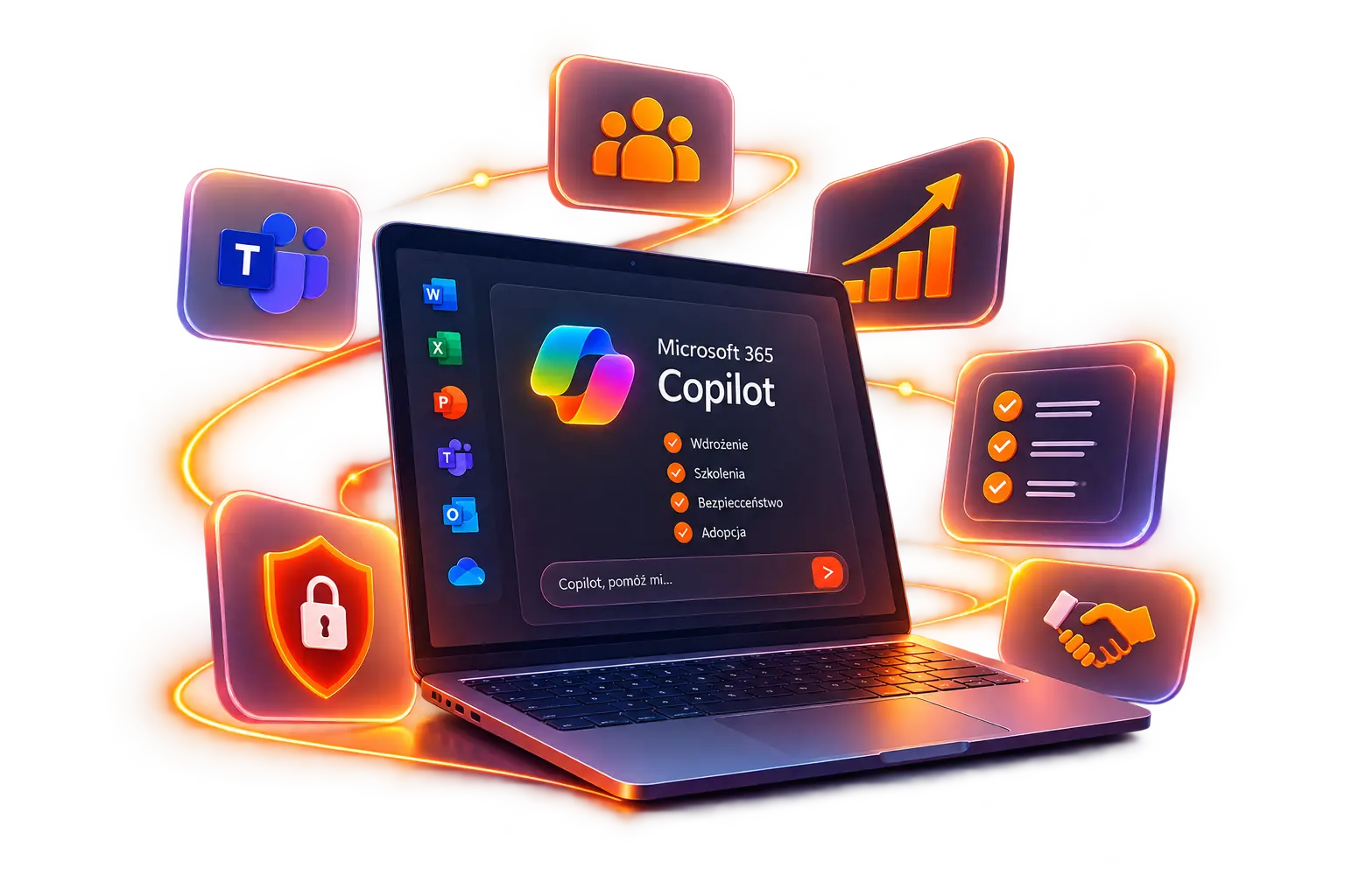 Microsoft 365 Copilot — wdrożenie, bezpieczeństwo, adopcja i wsparcie IT-Dev