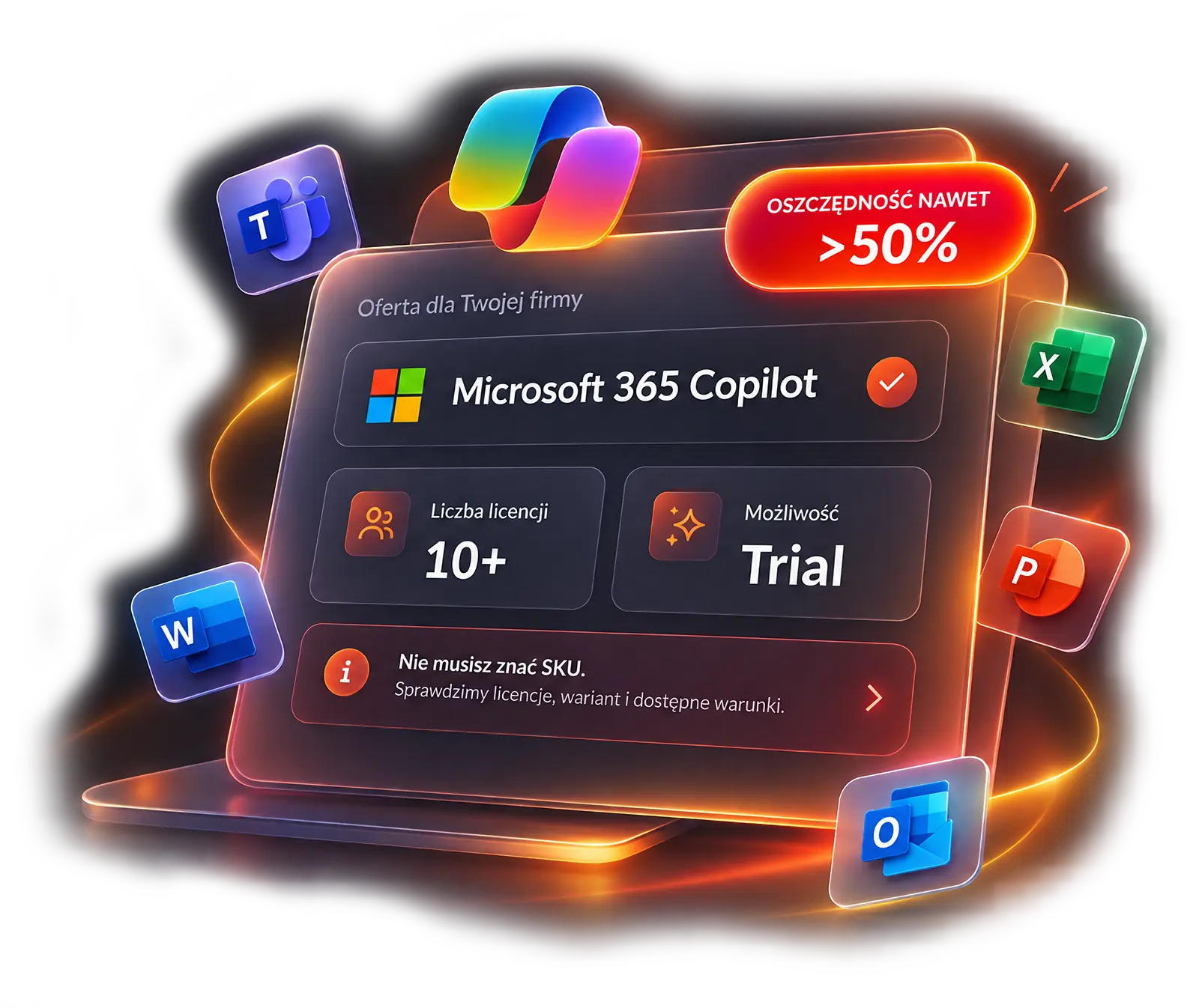 Oferta Microsoft 365 Copilot dla firm — od 10 licencji, możliwość triala i oszczędność nawet ponad 50%